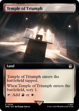 【ENG】【Foil】■拡張アート■《凱旋の神殿/Temple of Triumph》[WHO]