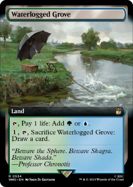 【ENG】【Foil】■拡張アート■《冠水樹林帯/Waterlogged Grove》[WHO]