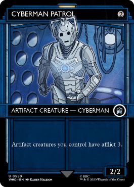 【ENG】【Foil】■ショーケース■《サイバーマンの巡回兵/Cyberman Patrol》[WHO]