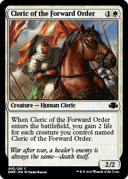 【ENG】《前線の僧侶/Cleric of the Forward Order》[DMR]