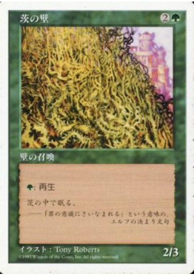 【JPN】《茨の壁/Wall of Brambles》[5ED]