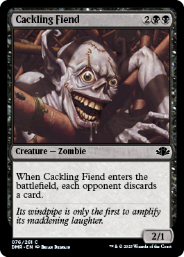 【ENG】《大笑いの悪鬼/Cackling Fiend》[DMR]