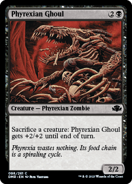 【ENG】《ファイレクシアの食屍鬼/Phyrexian Ghoul》[DMR]