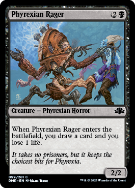 【ENG】《ファイレクシアの憤怒鬼/Phyrexian Rager》[DMR]