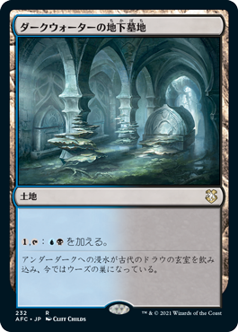 【JPN】《ダークウォーターの地下墓地/Darkwater Catacombs》[AFC]
