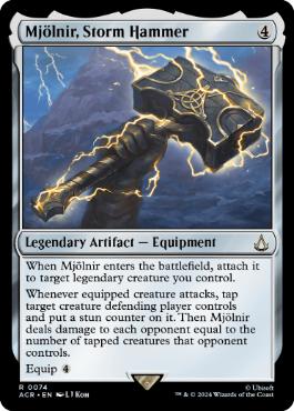 【ENG】【Foil】《嵐の鎚、ミョルニル/Mjolnir, Storm Hammer》[ACR]