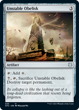 【ENG】《不安定なオベリスク/Unstable Obelisk》[AFC]