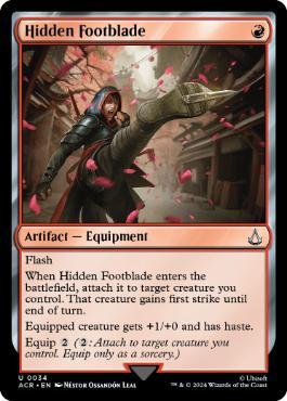 【ENG】【Foil】《仕込みブレードブーツ/Hidden Footblade》[ACR]