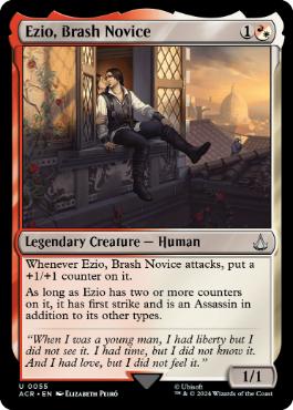 【ENG】【Foil】《無作法の新米、エツィオ/Ezio, Brash Novice》[ACR]