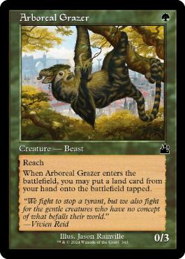 【ENG】【Foil】■旧枠■《樹上の草食獣/Arboreal Grazer》[RVR]