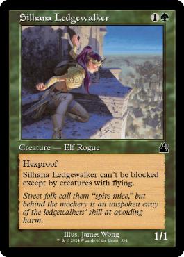 【ENG】【Foil】■旧枠■《シラナの岩礁渡り/Silhana Ledgewalker》[RVR]