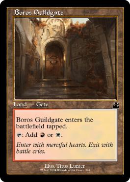 【ENG】【Foil】■旧枠■《ボロスのギルド門/Boros Guildgate》[RVR]