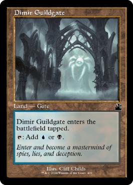 【ENG】【Foil】■旧枠■《ディミーアのギルド門/Dimir Guildgate》[RVR]