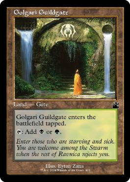 【ENG】【Foil】■旧枠■《ゴルガリのギルド門/Golgari Guildgate》[RVR]