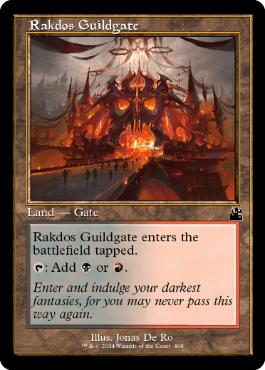 【ENG】【Foil】■旧枠■《ラクドスのギルド門/Rakdos Guildgate》[RVR]