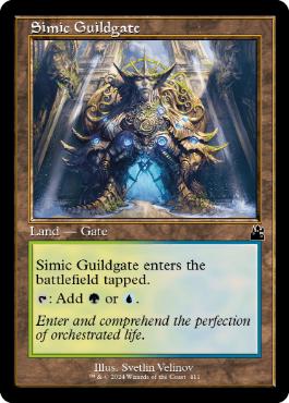 【ENG】【Foil】■旧枠■《シミックのギルド門/Simic Guildgate》[RVR]