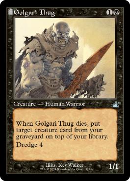 【ENG】【Foil】■旧枠■《ゴルガリの凶漢/Golgari Thug》[RVR]