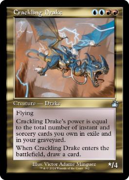 【ENG】【Foil】■旧枠■《弾けるドレイク/Crackling Drake》[RVR]