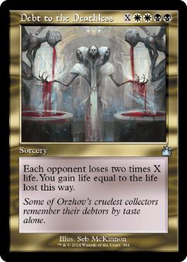 【ENG】【Foil】■旧枠■《死せざる者への債務/Debt to the Deathless》[RVR]