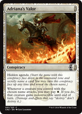 【ENG】【Foil】《アドリアナの武勇/Adriana's Valor》[CN2]