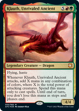 【ENG】【Foil】《無双の古きもの、クラウス/Klauth, Unrivaled Ancient》[AFC]