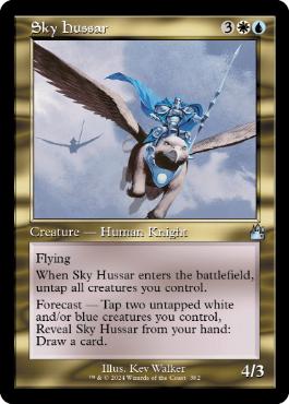 【ENG】【Foil】■旧枠■《空の軽騎兵/Sky Hussar》[RVR]