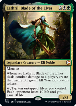 【ENG】《エルフの刃、ラスリル/Lathril, Blade of the Elves》[KHC]