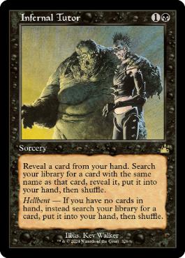 【ENG】【Foil】■旧枠■《冥府の教示者/Infernal Tutor》[RVR]