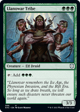 【ENG】《ラノワールの部族/Llanowar Tribe》[KHC]