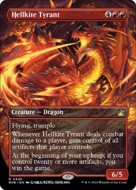 【ENG】【Foil】■ボーダーレス■《ヘルカイトの暴君/Hellkite Tyrant》[RVR]