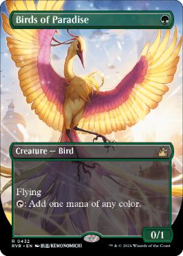 【ENG】【Foil】■ボーダーレス■《極楽鳥/Birds of Paradise》[RVR]