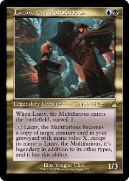 【ENG】【Foil】■旧枠■《万面相、ラザーヴ/Lazav, the Multifarious》[RVR]