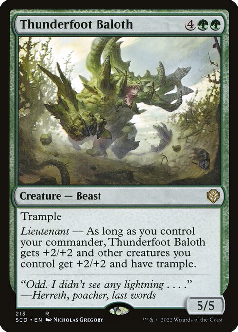 【ENG】《雷足のベイロス/Thunderfoot Baloth》[SCD]