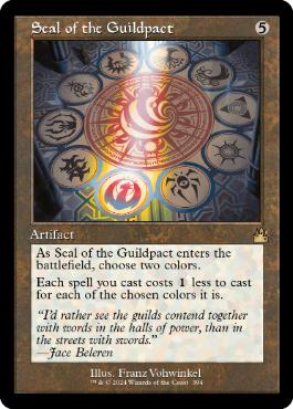 【ENG】【Foil】■旧枠■《ギルドパクトの印章/Seal of the Guildpact》[RVR]