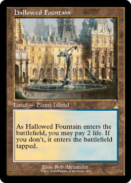 【ENG】■旧枠■《神聖なる泉/Hallowed Fountain》[RVR]