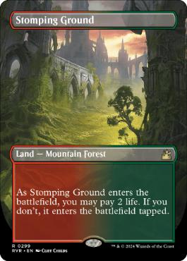 【ENG】【Foil】■ボーダーレス■《踏み鳴らされる地/Stomping Ground》[RVR]