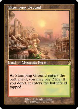 【ENG】【Foil】■旧枠■《踏み鳴らされる地/Stomping Ground》[RVR]