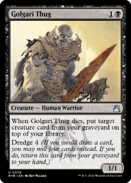 【ENG】【Foil】《ゴルガリの凶漢/Golgari Thug》[RVR]