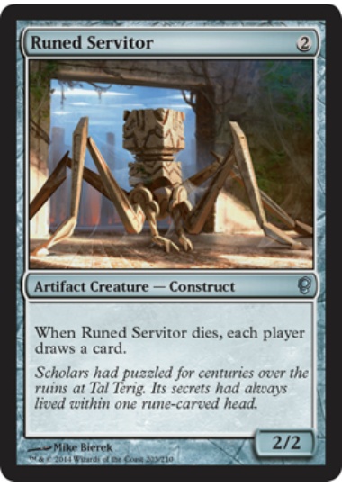 【ENG】【Foil】《ルーンの苦役者/Runed Servitor》[CNS]