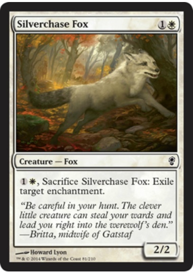 【ENG】【Foil】《銀筋毛の狐/Silverchase Fox》[CNS]