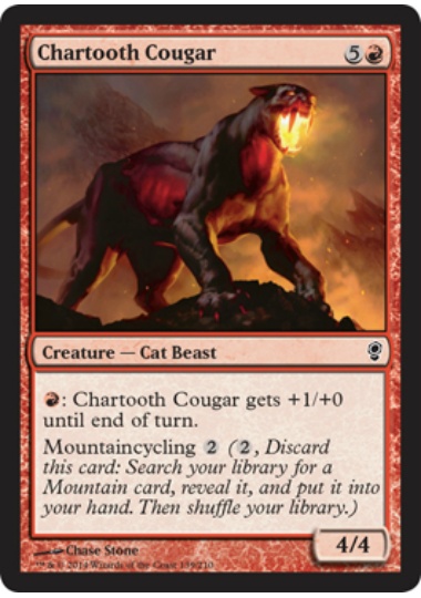 【ENG】【Foil】《黒焦げ牙のクーガー/Chartooth Cougar》[CNS]