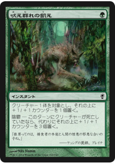 【JPN】【Foil】《吠え群れの飢え/Hunger of the Howlpack》[CNS]