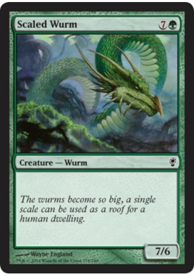 【ENG】【Foil】《甲鱗のワーム/Scaled Wurm》[CNS]