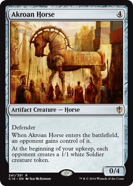 【ENG】《アクロスの木馬/Akroan Horse》[C16]