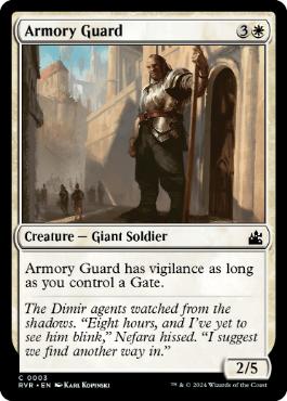 【ENG】【Foil】《武器庫の護衛/Armory Guard》[RVR]