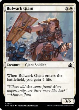 【ENG】【Foil】《防壁の巨人/Bulwark Giant》[RVR]