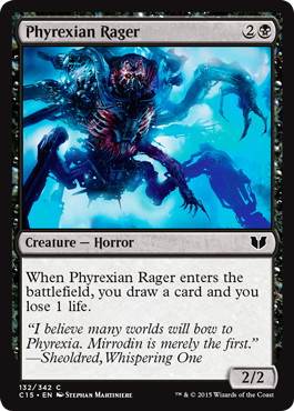 【ENG】《ファイレクシアの憤怒鬼/Phyrexian Rager》[C15]