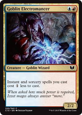 【ENG】《ゴブリンの電術師/Goblin Electromancer》[C15]