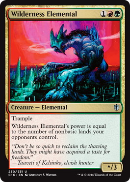 【ENG】《荒野の精霊/Wilderness Elemental》[C16]