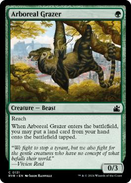 【ENG】【Foil】《樹上の草食獣/Arboreal Grazer》[RVR]